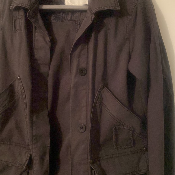 Anthropologie Oversized Canvass Jacket - Grey - Small - Picture 5 of 5